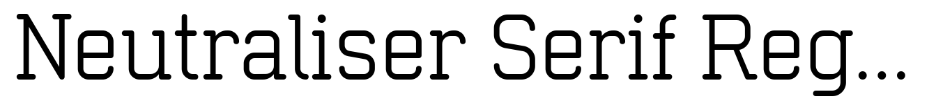 Neutraliser Serif Regular